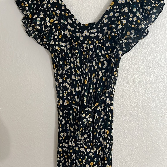 Lou Floral Black Maxi Silk Dress - Picture 10 of 14